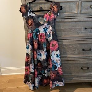ASOS maternity off the shoulder flora dress size 2